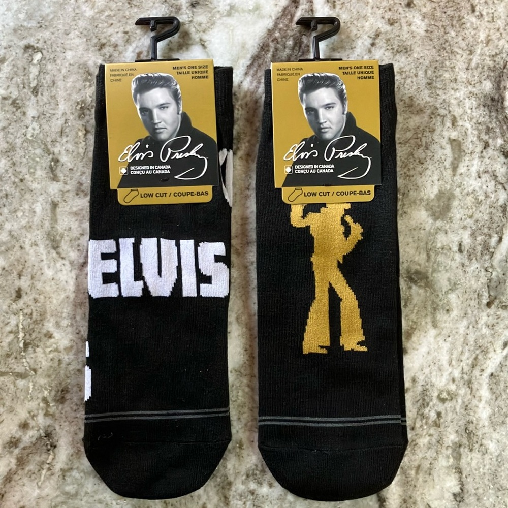 2 Pair Elvis Presley Unisex Socks